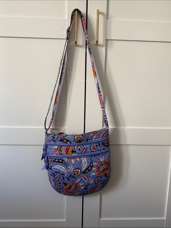 Vera Bradley Handbags - Vera Bradley Lavender Blue Floral Quilted Crossbody